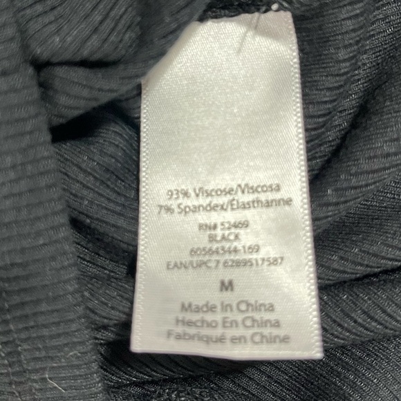 Sofia Vergara black twist front ribbed Dress women’s size M - Picture 14 of 16